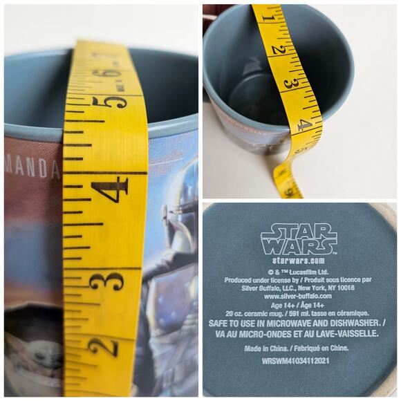 StarWars Mandalorian Mug Grogu 20oz Ceramic Coffee Cup The Child Baby Yoda - Picture 8 of 8
